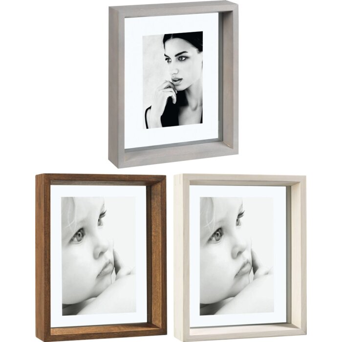 Mascagni A756 cornice in legno massiccio 3 colori 10x15 13x18 15x20 20x30 cm da appoggio