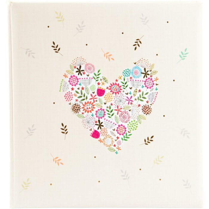 Album di nozze Goldbuch Fiori nel cuore 30x31 cm 60 pagine bianche