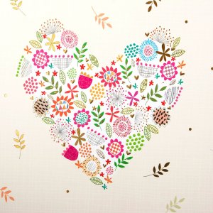 Album di nozze Goldbuch Fiori nel cuore 30x31 cm 60 pagine bianche