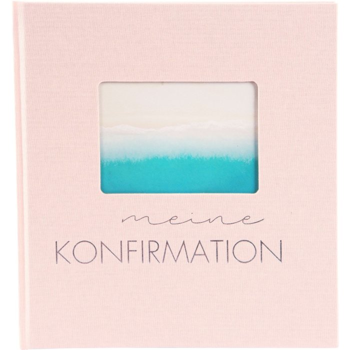 Album cresima Goldbuch Rosa lino 23x25 cm 44 pagine