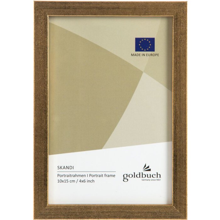 Goldbuch Portafoto in legno Skandi 10x15 cm oro