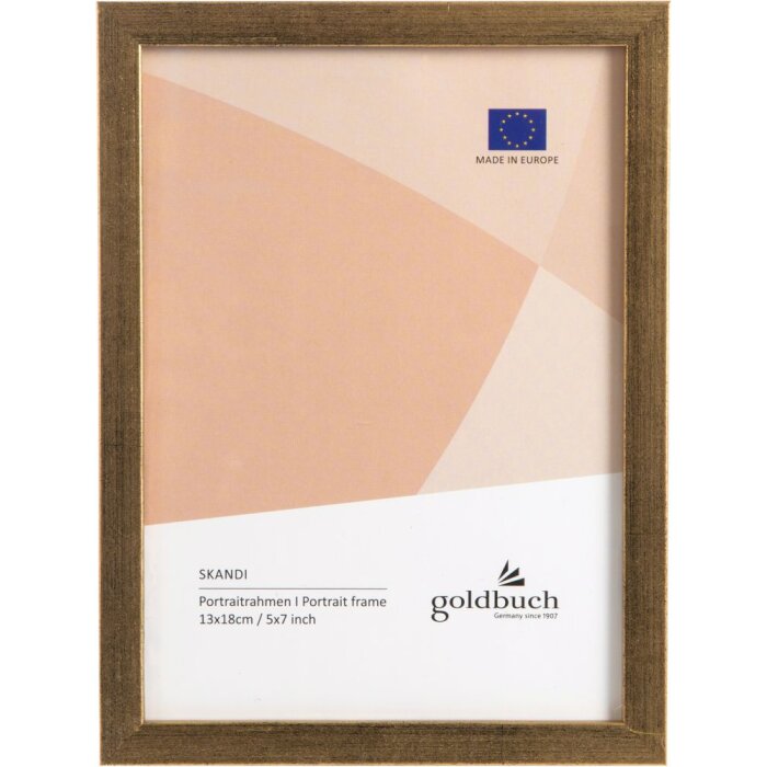 Cornice portafoto in legno Goldbuch Skandi 13x18 cm oro