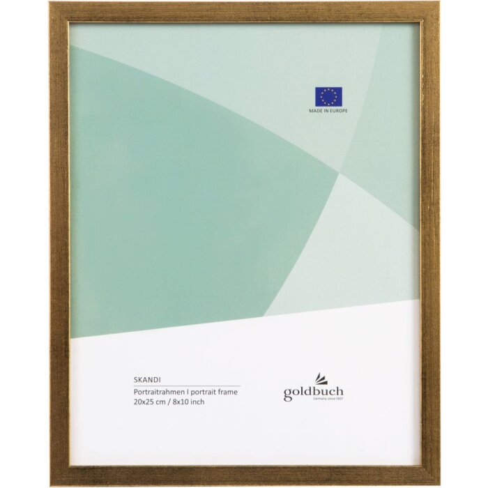 Portafoto in legno Skandi 20x25 cm oro