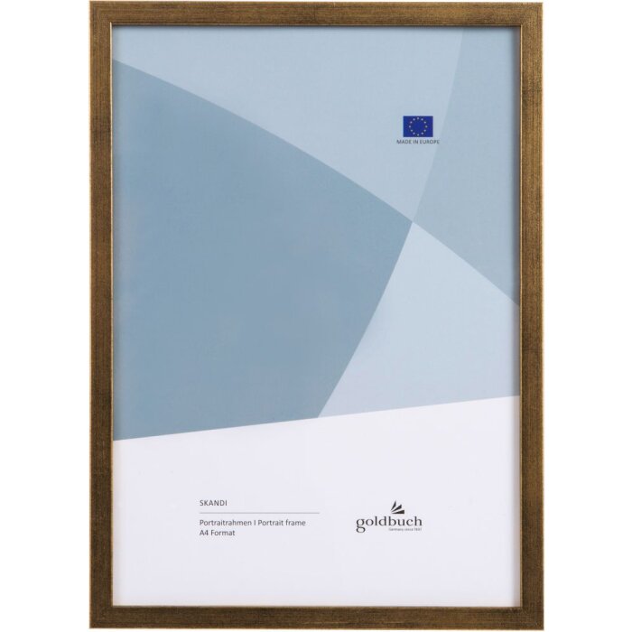 Portafoto in legno Skandi 21x30 cm oro