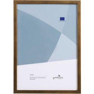 Portafoto in legno Skandi 21x30 cm oro