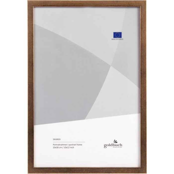 Portafoto in legno Skandi 20x30 cm oro