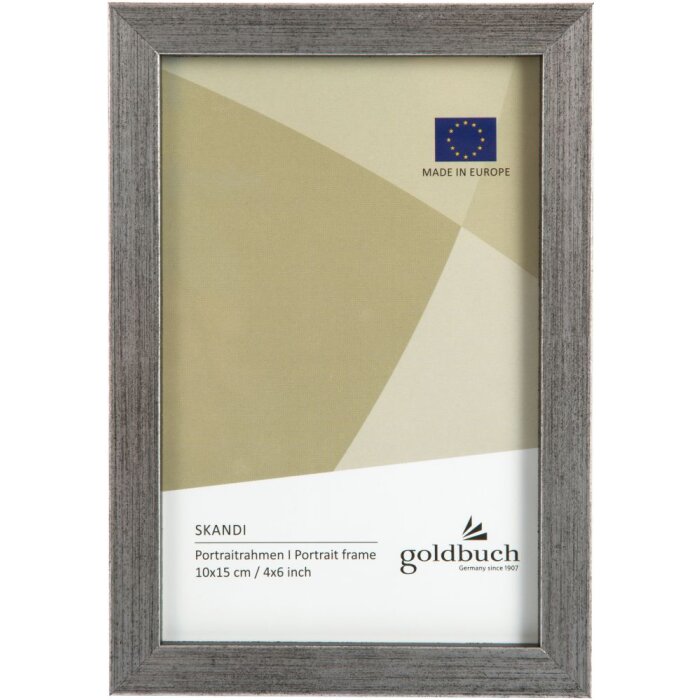 Portafoto in legno Skandi 10x15 cm argento