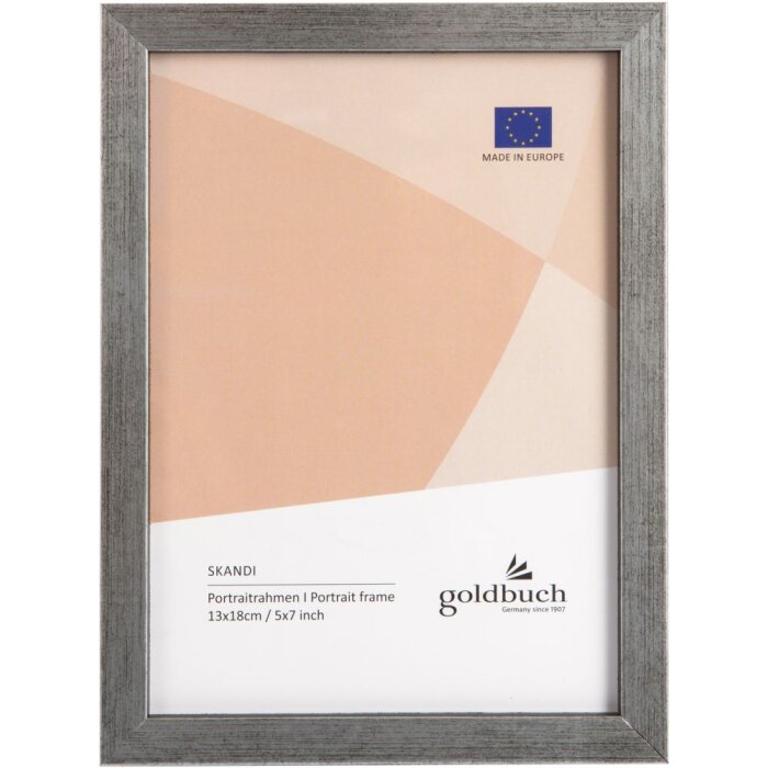 Portafoto in legno Skandi 13x18 cm argento