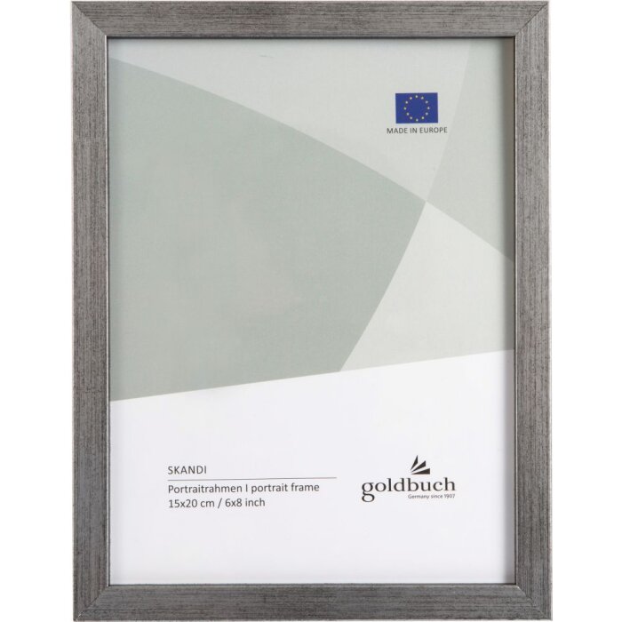 Portafoto in legno Skandi 15x20 cm argento