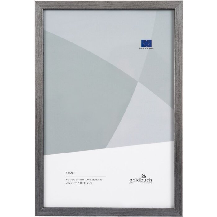 Portafoto in legno Skandi 20x30 cm argento