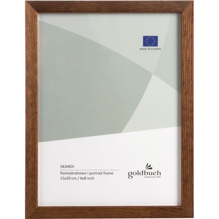 Portafoto in legno Skandi 15x20 cm marrone