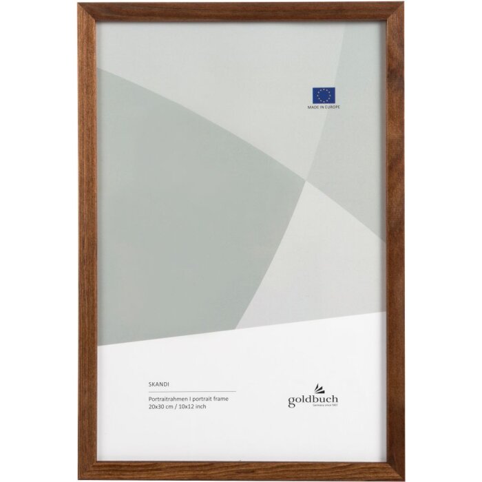 Portafoto in legno Skandi 20x30 cm marrone