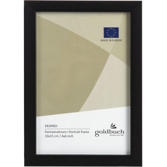 Portafoto in legno Skandi 10x15 cm nero