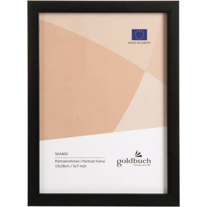 Portafoto in legno Skandi 13x18 cm nero