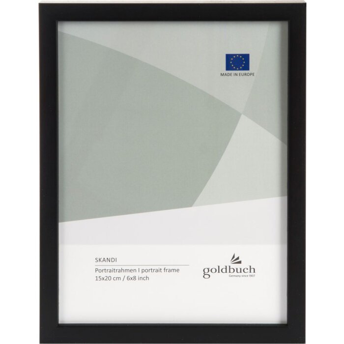 Portafoto in legno Skandi 15x20 cm nero