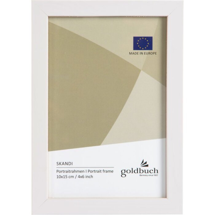 Portafoto in legno Skandi 10x15 cm bianco