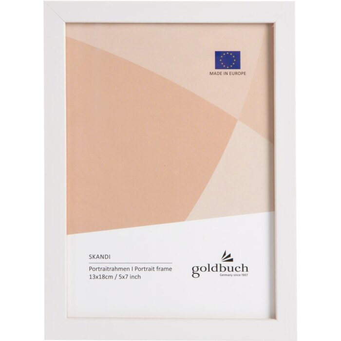 Portafoto in legno Skandi 13x18 cm bianco
