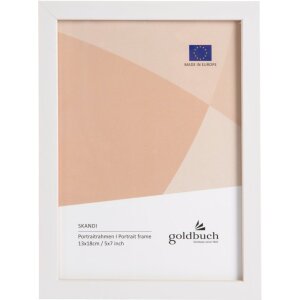 Portafoto in legno Skandi 13x18 cm bianco