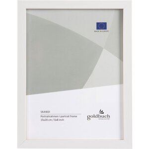Portafoto in legno Skandi 15x20 cm bianco
