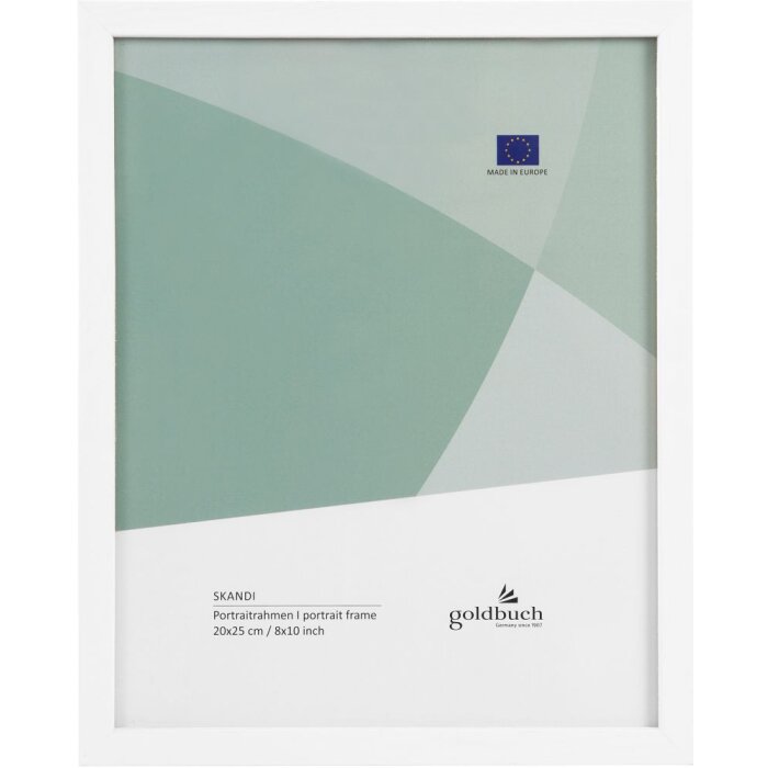 Portafoto in legno Skandi 20x25 cm bianco