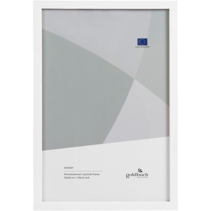 Portafoto in legno Skandi 20x30 cm bianco