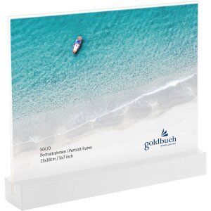 Portafoto in acrilico Solid 13x18 cm bianco