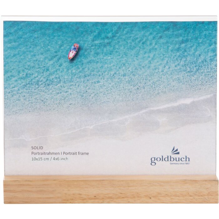 Cornice per foto in acrilico Solid 10x15 cm natura