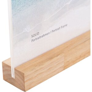 Cornice per foto in acrilico Solid 10x15 cm natura