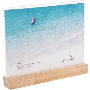 Cornice per foto in acrilico Solid 10x15 cm natura