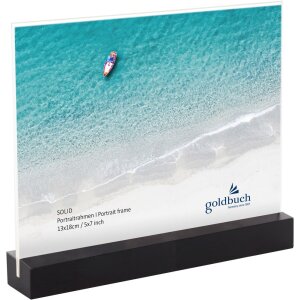 Cornice per foto in acrilico Solid 13x18 cm nero