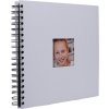 HNFD Album a spirale Khari bianco a coste 24x25 cm 50 pagine nere