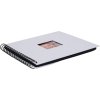 HNFD Album a spirale Khari bianco a coste 24x25 cm 50 pagine nere