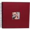 HNFD Album a spirale Khari rosso a righe 24x25 cm 50 pagine nere