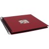 HNFD Album a spirale Khari rosso a righe 24x25 cm 50 pagine nere