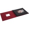 HNFD Album a spirale Khari rosso a righe 24x25 cm 50 pagine nere