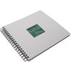HNFD Album a spirale Khari grigio ghiaccio a coste 24x25 cm 50 pagine nere