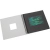 HNFD Album a spirale Khari grigio ghiaccio a coste 24x25 cm 50 pagine nere