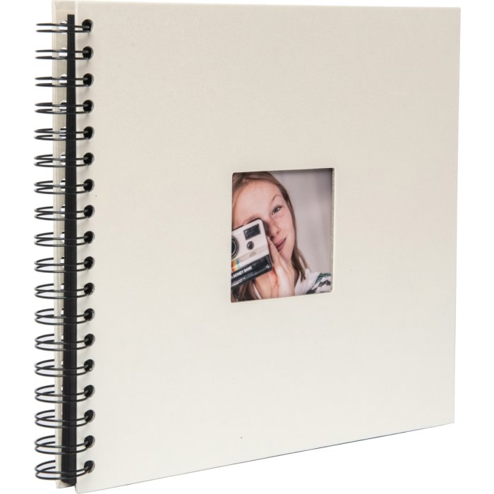HNFD album a spirale Khari a lume di candela 24x25 cm 50 pagine nere