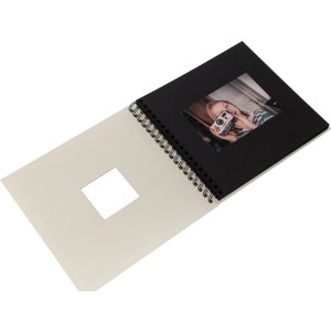 HNFD album a spirale Khari a lume di candela 24x25 cm 50 pagine nere