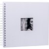 Album a spirale Khari bianco a righe bianche 24x25 cm