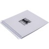 Album a spirale Khari bianco a righe bianche 24x25 cm
