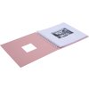Album a spirale Khari rose a righe bianche 24x25 cm