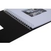 Album a spirale Khari nero opaco bianco pagine 24x25 cm
