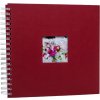 Album a spirale Khari rosso pagine bianche a righe 24x25 cm