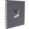 HNFD Album a spirale Khari ardesia a coste 24x25 cm 50 pagine bianche
