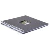 HNFD Album a spirale Khari ardesia a coste 24x25 cm 50 pagine bianche