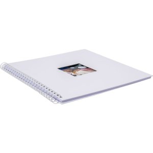 HNFD Album a spirale Khari bianco a coste 33x33 cm 50 pagine bianche