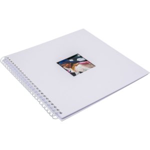 HNFD Album a spirale Khari bianco a coste 33x33 cm 50 pagine bianche