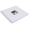HNFD Album a spirale Khari bianco a coste 33x33 cm 50 pagine bianche