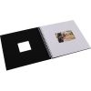 Album a spirale Khari nero opaco pagine bianche 33x33 cm